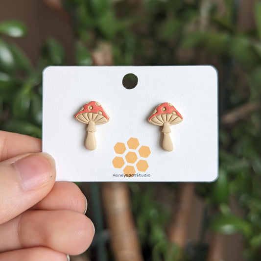 Mushroom Studs - Orange