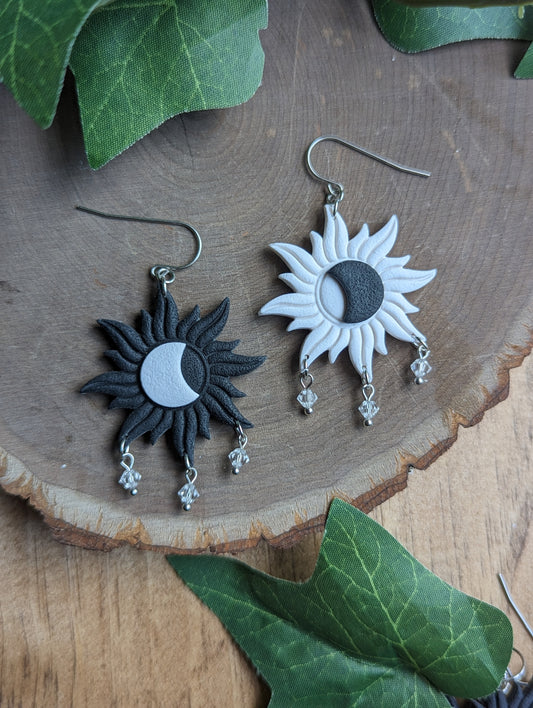 Mismatched Sun and Moon Dangle