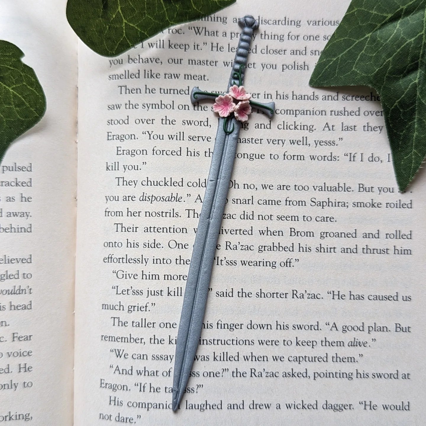 Cherry Blossom Sword Bookmark